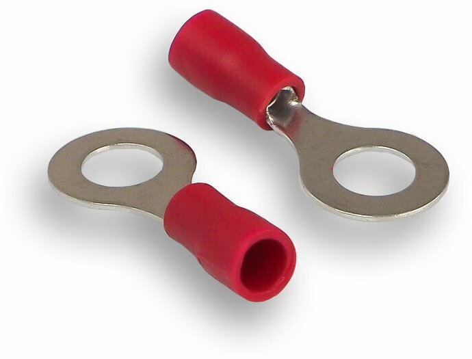 фото Клеммы монтажные AURA ATR-1564 кольцевая (красный) 100 шт