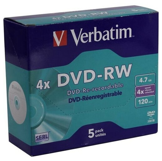 Диск DVD-RW Verbatim 43285