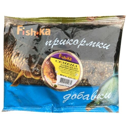 Fishka Семена конопли жареные, молотые, 100г