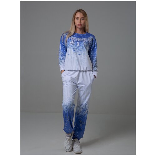 фото Костюм женский ккжф-130 (46, голубой) crosssport