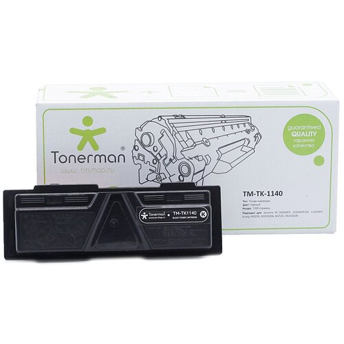 Tonerman TM-TK-1140, 7200 стр, черный картридж tonerman tm tk 170 7200 стр черный
