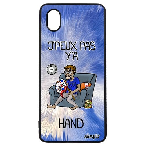 фото Чехол на телефон galaxy a01, "не могу - смотрю гандбол!" болельщик карикатура utaupia