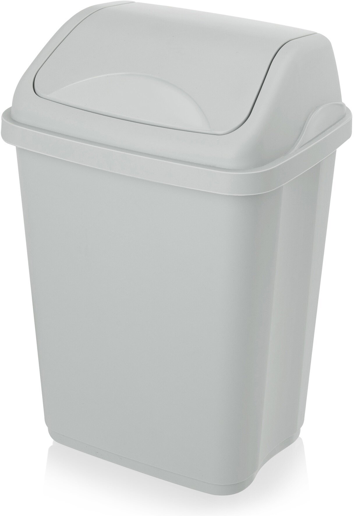 фото Мусорное ведро с крышкой 10 л, серый