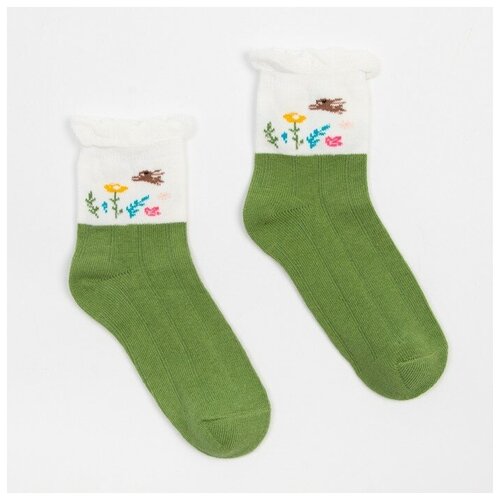 Носки Minaku размер 16/18, зеленый, мультиколор носки minaku размер 16 зеленый