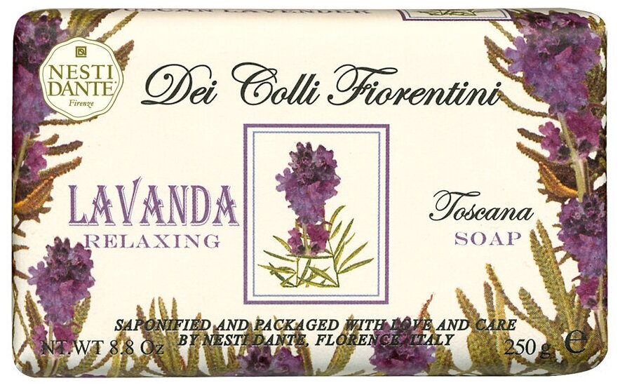 Nesti Dante Унисекс Мыло Dei Colli Fiorentini Lavanda (Лаванда) 250г