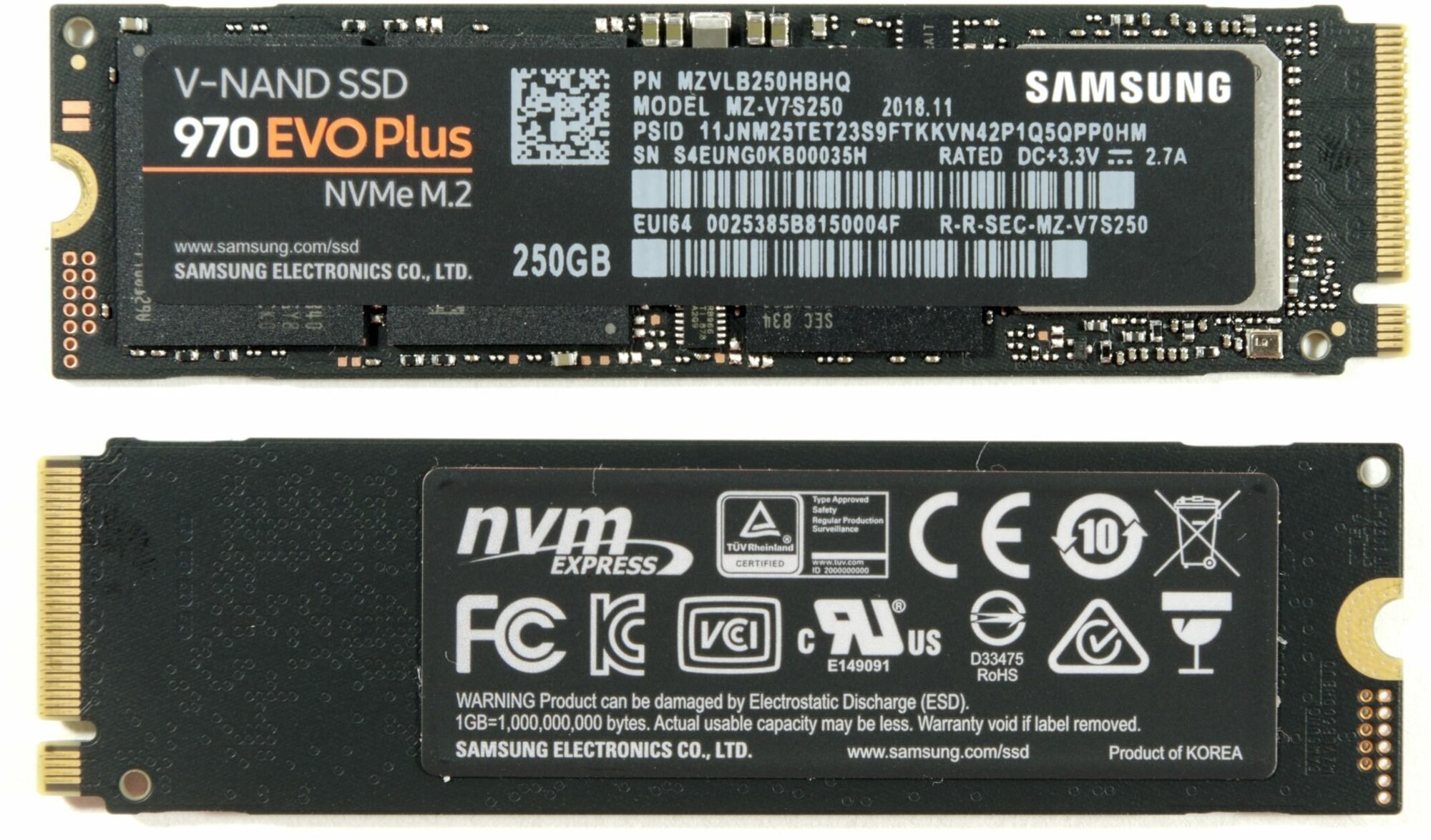 Твердотельный накопитель Samsung 970 EVO Plus 250 GB (MZ-V7S250BW)