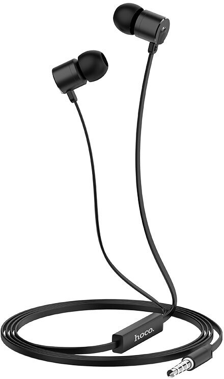 Наушники M63 Ancient sound earphones with mic, HOCO, черные