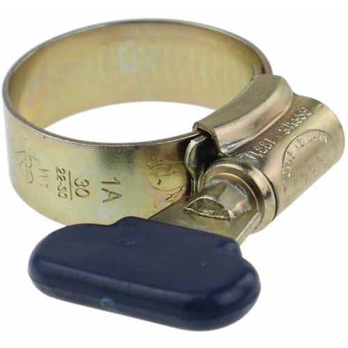 Хомут бабочка 22-30 мм. из оцинкованной стали, 10 шт.