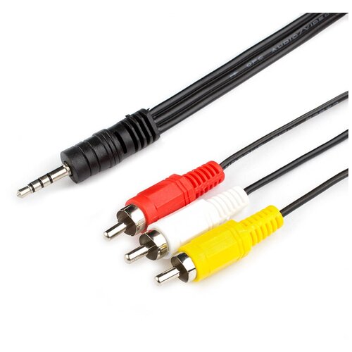 Шнур аудио-видео OSIN TRRS. Jack 3,5 mm (TRRS 4 pole)-3RCA 1,8 м (подходит для Триколор ТВ и эфирных приемников) чехол защитный триколор тв ss1 1034 для пультов спутниковых приемников