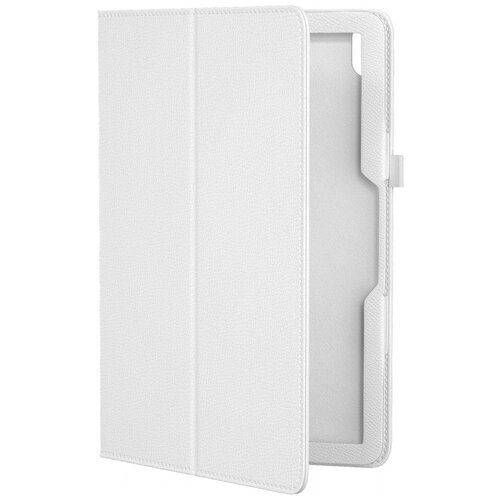 фото Кожаный чехол подставка для lenovo tab m10 plus tb-x606f gsmin series cl (белый)