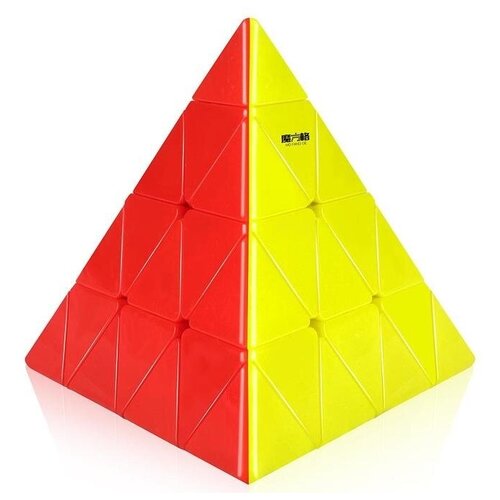 Головоломка QiYi MoFangGe 4x4 Master Pyraminx скоростная пирамидка рубик qiyi mofangge x man pyraminx magnetic bell магнитная цветной пластик головоломка