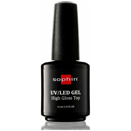 Sophin Верхнее покрытие UV/LED High Gloss Top, прозрачный, 12 мл brigitte bottier верхнее покрытие gloss up top прозрачный 12 мл