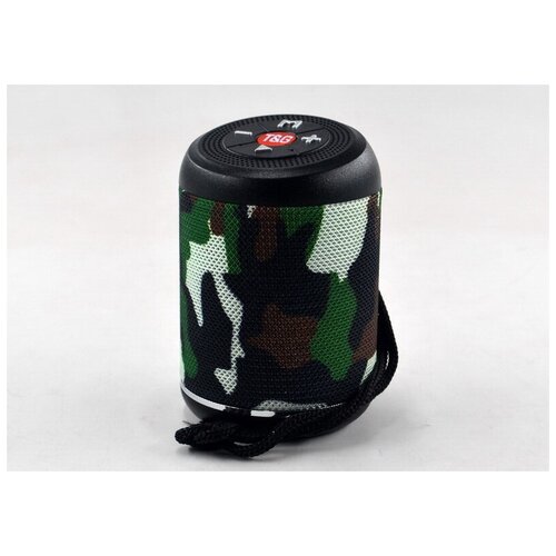 Портативная беспроводная bluetooth колонка TG-517 с ремешком хаки 69000₽