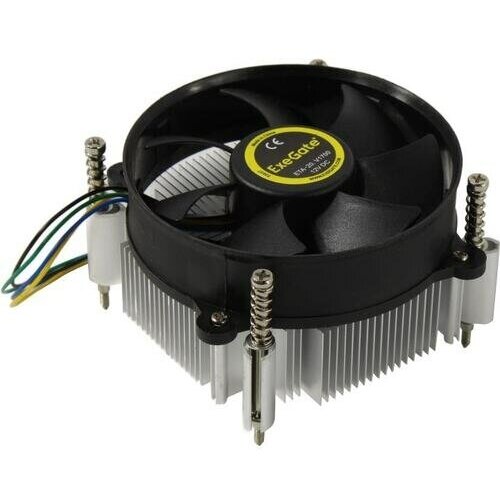 Кулер ExeGate ETA-20. V1700 (Al, LGA1700/1150/1151/1155/1156/1200/1366, TDP 90W, Fan 95mm, 2400RPM, Hydro bearing, 3pin, 22db, 340г, с термопастой, на винтах, Color Box) EX292654RUS кулер exegate eta 20 pwm v1700 al lga1700 1150 1151 1155 1156 1200 1366 tdp 90w fan 95mm pwm 900 2400rpm hydro bearing 4pin 11 24db 345г с термопастой на винтах color box ex292655rus