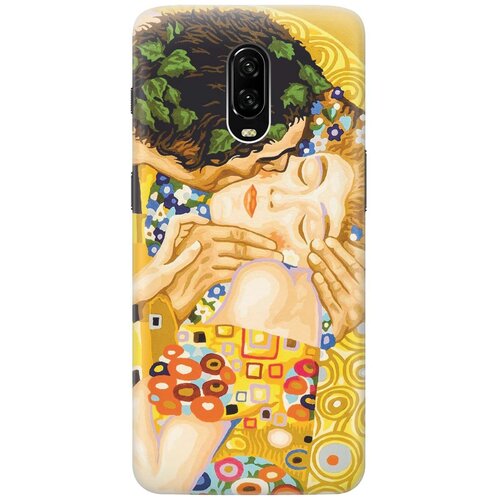 фото Cиликоновый чехол на oneplus 6t / ванплюс 6т с принтом "поцелуй" gosso