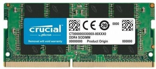 Оперативная память Crucial 16 ГБ DDR4 3200 МГц SODIMM CL22 CT16G4SFRA32A