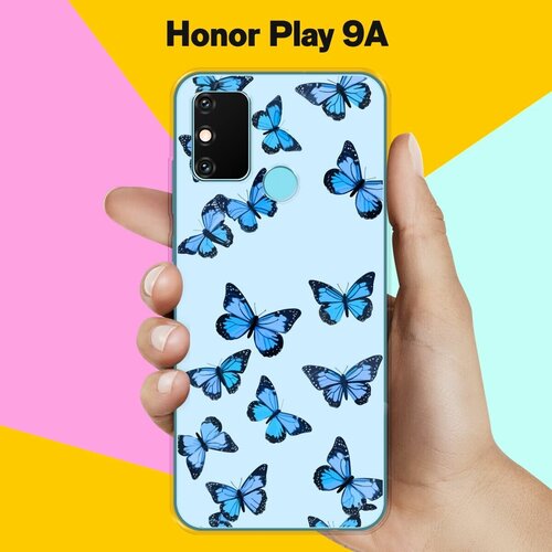 Силиконовый чехол на Honor Play 9A Бабочки / для Хонор Плэй 9А силиконовый чехол на honor play хонор плэй нежные цветы