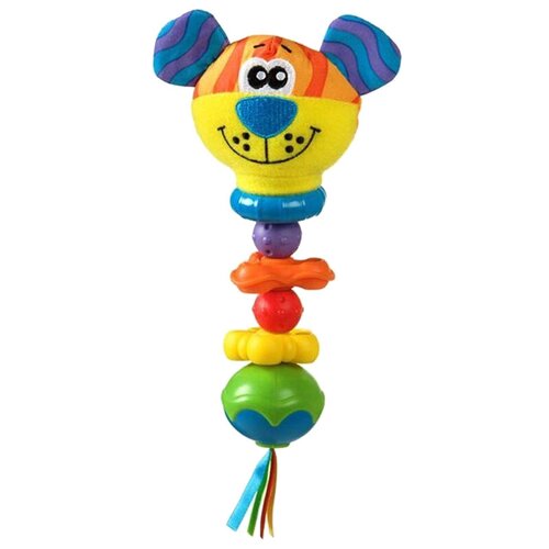 мягкая игрушка погремушка playgro ослик Playgro Twizzle Stick Rattle, разноцветный