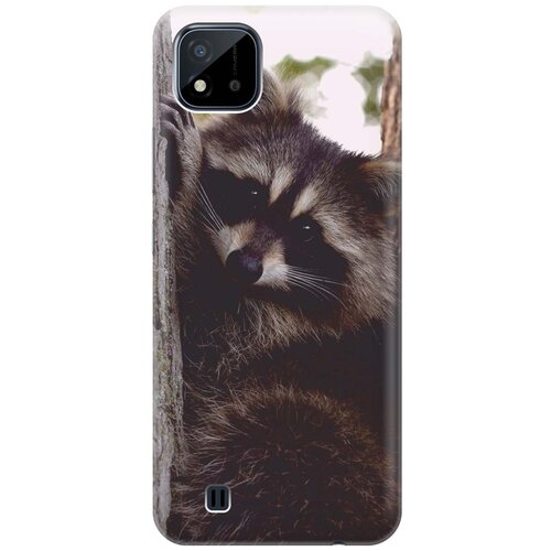 фото Cиликоновый чехол на realme c20 / c11 (2021) / рилми с20 / с11 (2021) с принтом "енотик" gosso