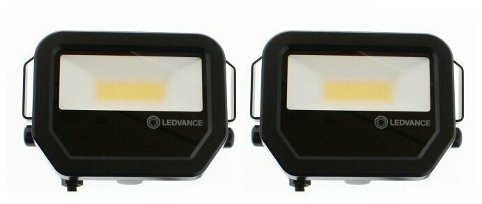Прожектор светодиодный LEDVANCE до 10Вт 6500К IP65 черный (2 шт)