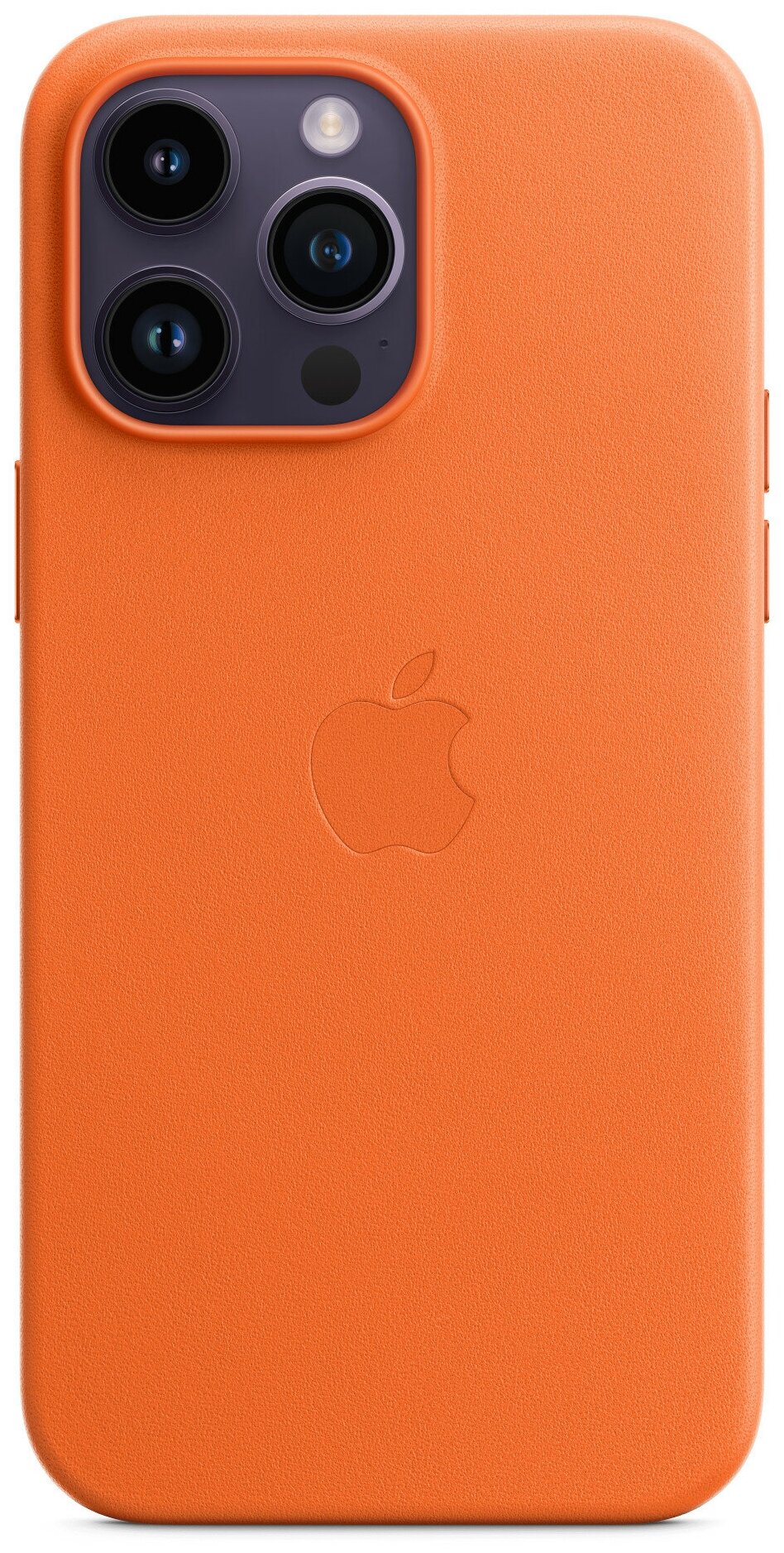 Чехол Apple iPhone 14 Pro Max Leather MagSafe Orange / Оранжевый