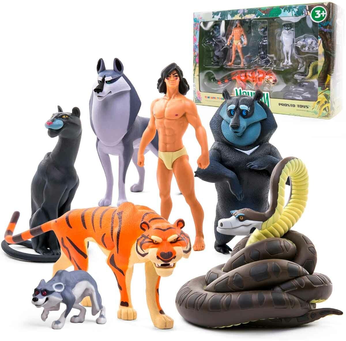 Набор коллекционных фигурок Маугли, 7 шт, PROSTO Toys