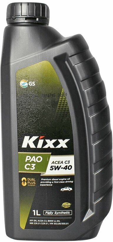 Масло моторное KIXX PAO 5W40 C3 1л