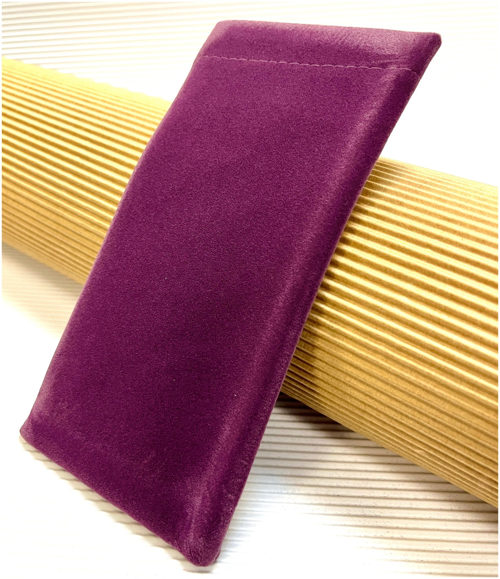 Футляр мешочек для очков бархатный фиолетовый