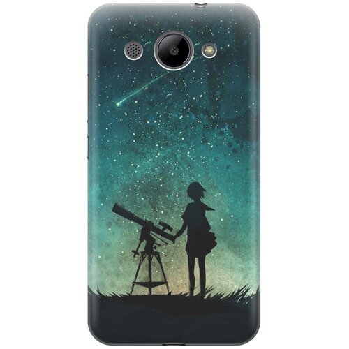 фото Cиликоновый чехол на huawei y3 2017 / хуавей у3 2017 с принтом "загадай желание" gosso