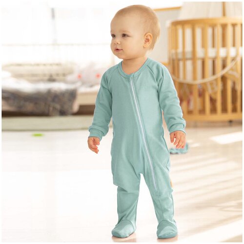 фото Комбинезон (слип) детский amarobaby nature на молнии мята