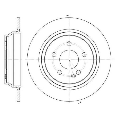 фото Тормозной диск roadhouse 6678.00 для mercedes viano w639, vito w639 road house