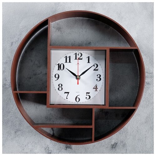 фото Часы настенные, серия: интерьер, "маганса", венге, 35 см 4551231 сима-ленд