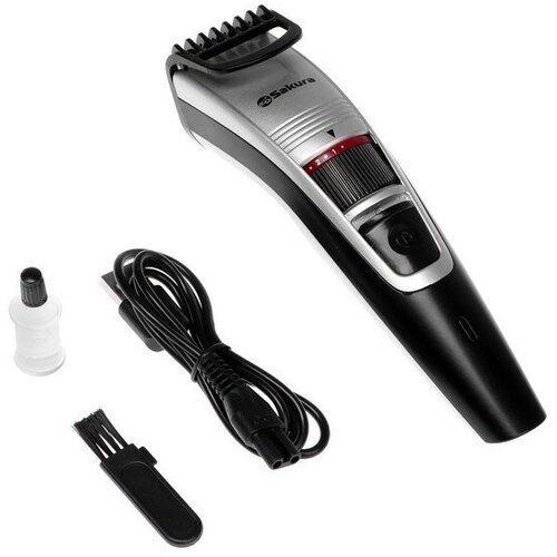 Триммер для волос Sakura SA-5529LG для бородыусов 05-10 мм АКБ серебристо-чёрный 149600₽