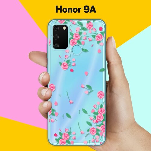 Силиконовый чехол Розочки на Honor 9A силиконовый чехол на honor 9a хонор 9а с 3d принтом corgimania прозрачный