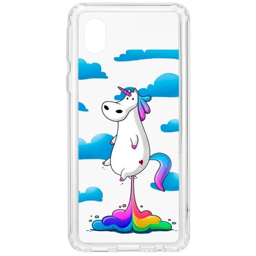 фото Чехол на samsung galaxy a01 core kruche print flying unicorn