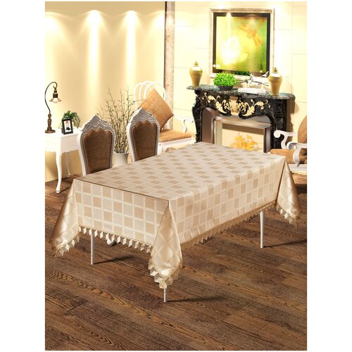 фото Скатерть do&co c гипюром 160x220 avzem молочный do & co