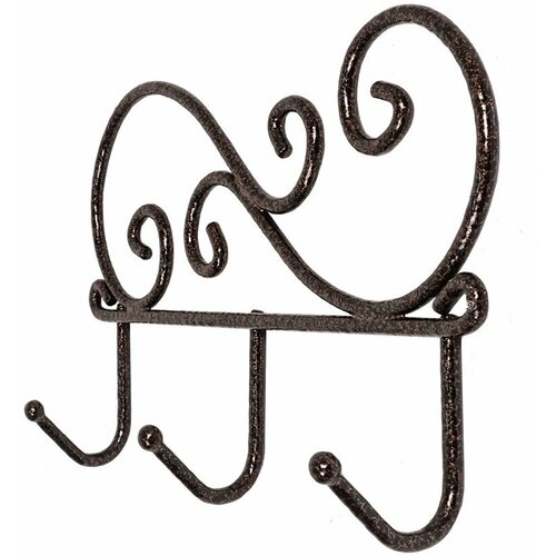 Вешалка настенная Hoff Кружева 20х13х45 цвет медный антик 299₽