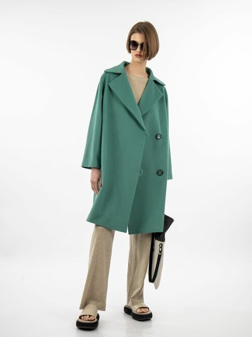 Пальто ЭНСО, размер 50-52, зеленый