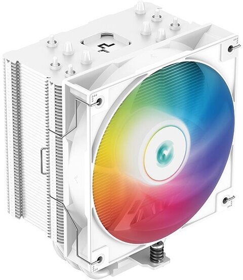 фото DEEPCOOL AG500 WH ARGB LGA1700/1200/115X/AM5/AM4 (12шт/кор, TDP 240W, PWM, ARGB Fan 120mm, 5 тепл. Трубок, Copper Base, белый) RET
