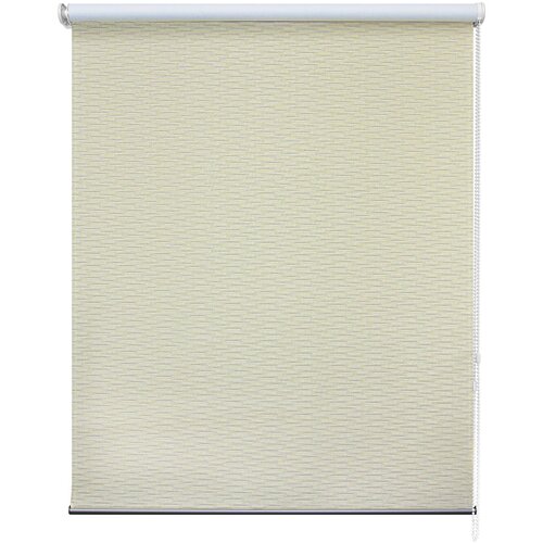 Рулонная штора Блэкаут 140х175 Аляска бежевый Бежевый 6152₽