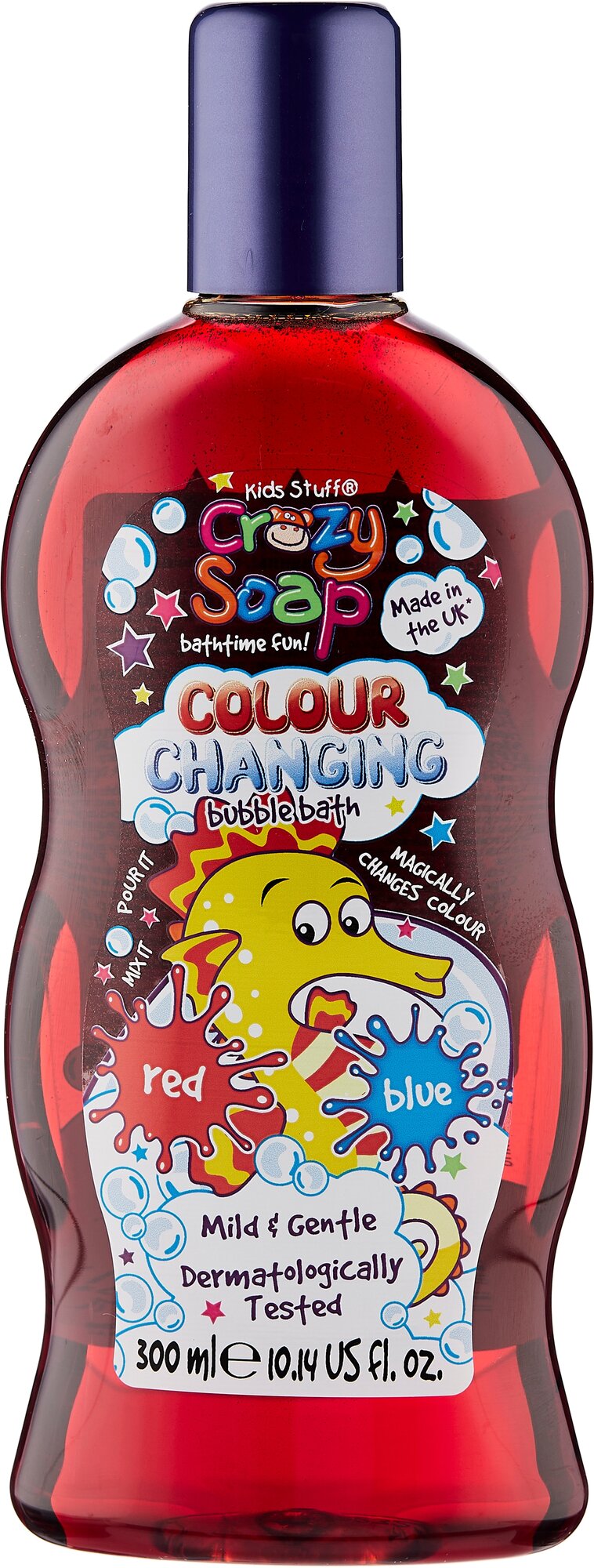Kids Stuff Волшебная пена для ванны меняющая цвет (из красного в синий) 300 мл