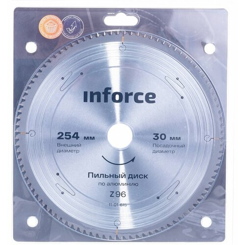 Inforce пильный диск 254х30х96 по алюминию 11-01-615