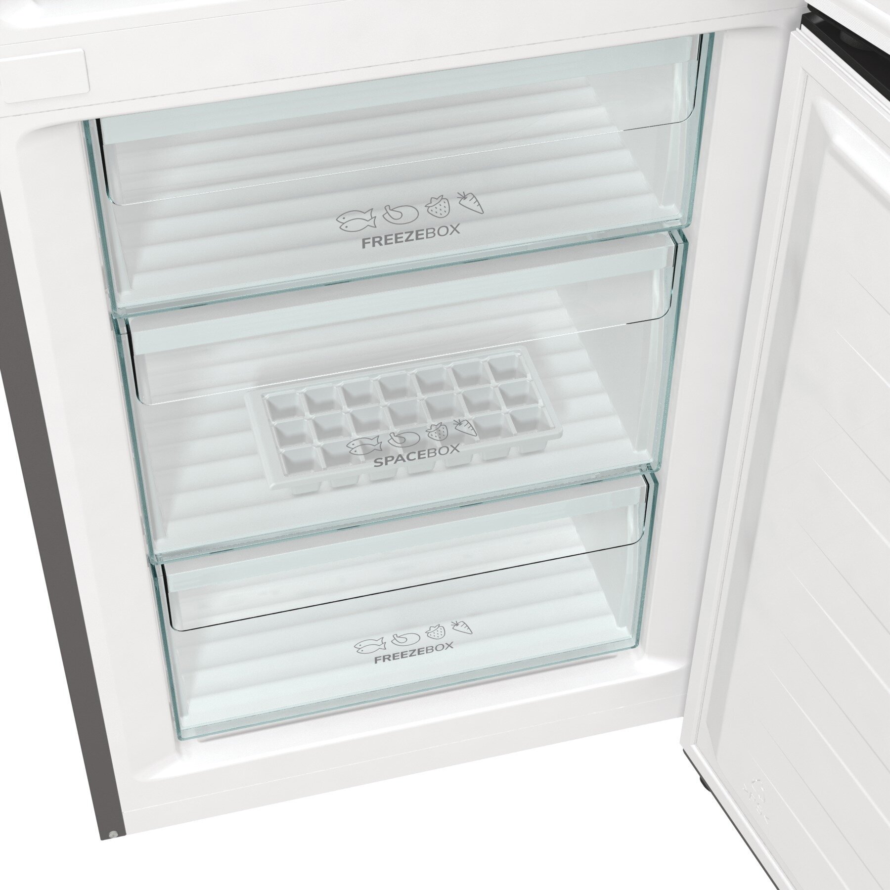 Холодильник GORENJE , двухкамерный, серебристый - фото №7
