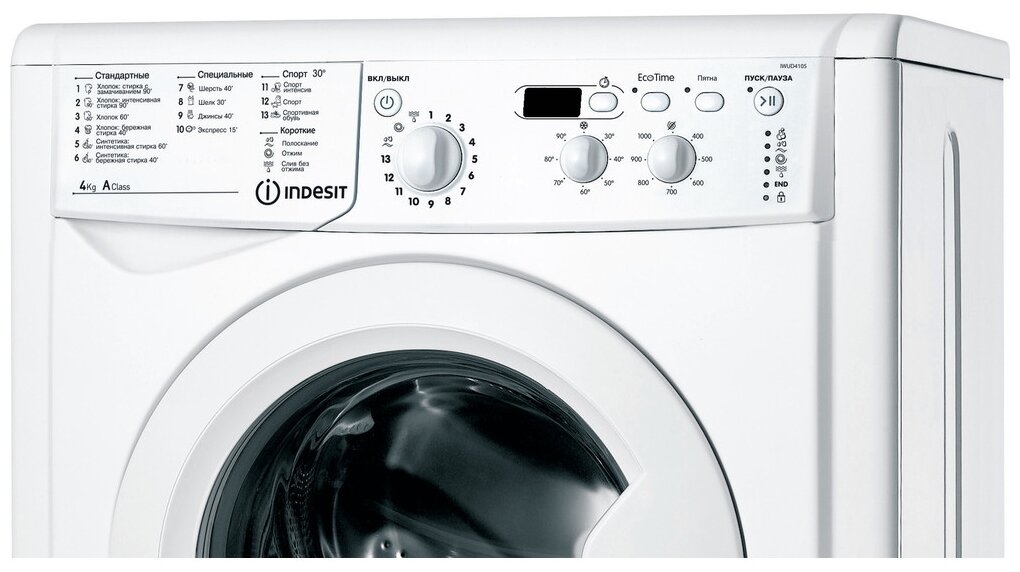 Стиральная машина Indesit IWUD 4105 (CIS) - фотография № 3