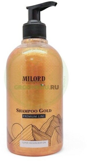 MILORD Gold Super regeneration Шампунь восстанавливающий для кошек и собак, 500 мл - фото №1