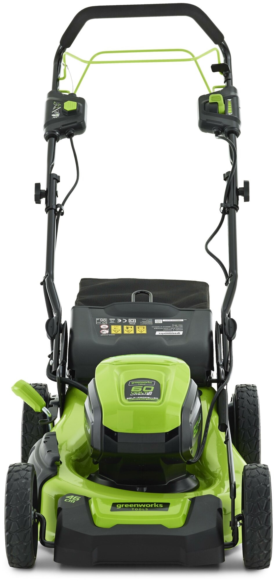 Электрическая газонокосилка Greenworks 2502907 60V 46cm GD60LM46SP 46