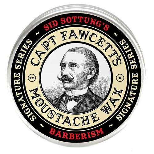 Воск для усов Captain Fawcett Barberism, сильная фиксация, 15 мл