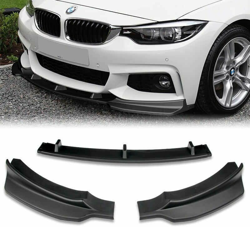 Губа переднего бампера BMW F32 F36 F33 4 series M sport black mat