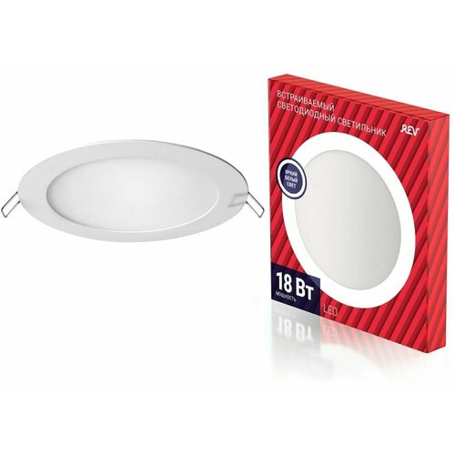 REV Панель сд встраиваемая SuperSlim Round, 18W, 4000К 28946 3