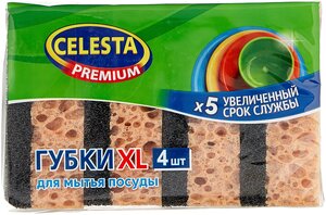 Губка для посуды Celesta Premium XL